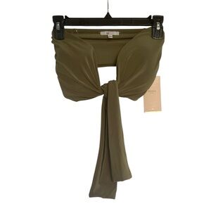 Blashe Wrap Top Khaki Size Small NEW